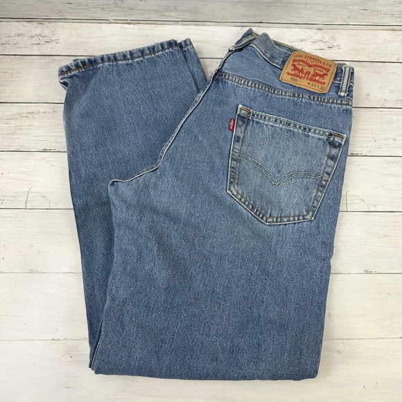 Levi's 550 Jeans Mens 33x30 Blue Cotton Denim Relaxed Fit Medium wash - Picture 1 of 16